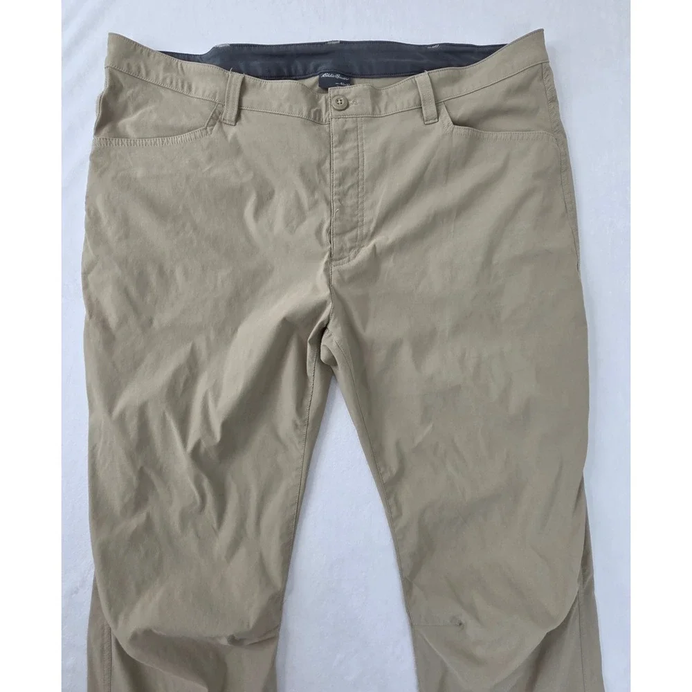 Eddie Bauer Tech‎ Pant Mens 40x32 Tan Excellent Outdoor Performance 1423671